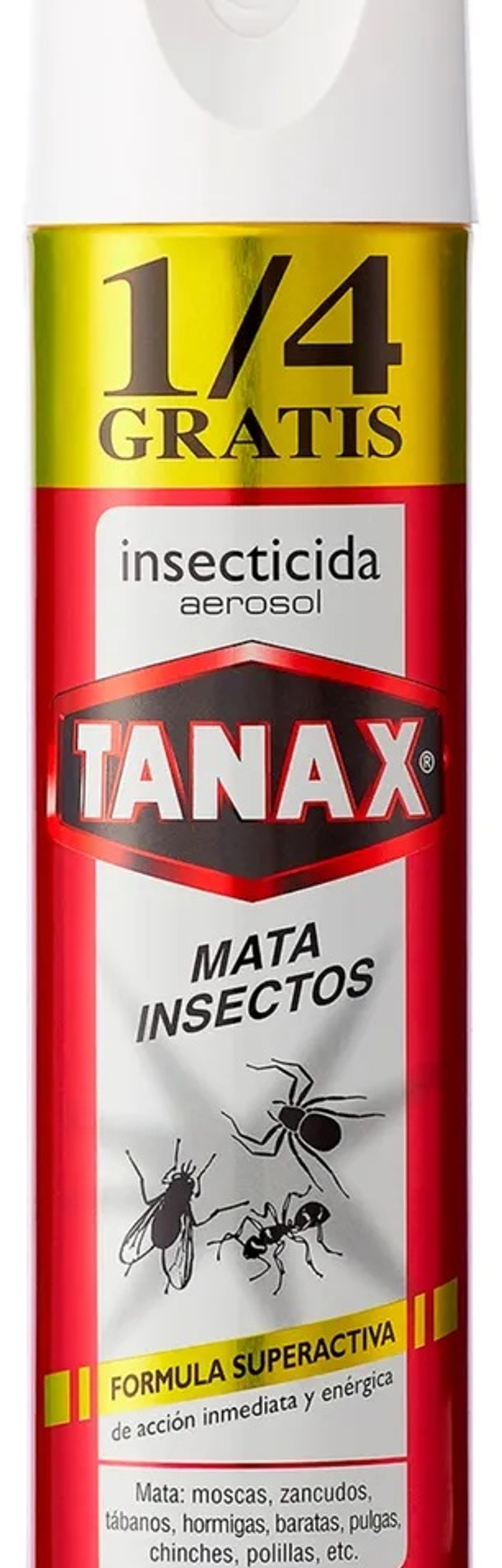 INSECTICIDA TANAX SPRAY TODO INSECTO 220 CC + 1/4 GRATIS 1