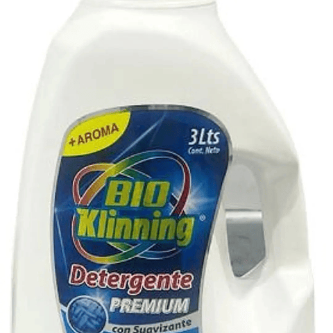 DETERGENTE PREMIUN BIO KLINNING CON SUAVIZANTE, 3 LTS.