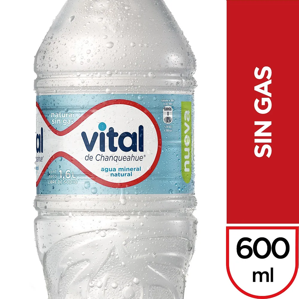 Agua mineral Vital sin gas botella 600 ml 1