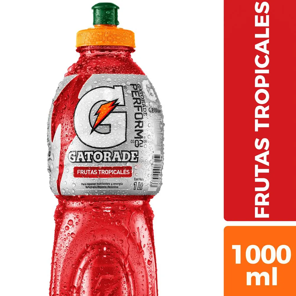 Bebida isotónica Gatorade Frutas Tropicales 1 L. 1