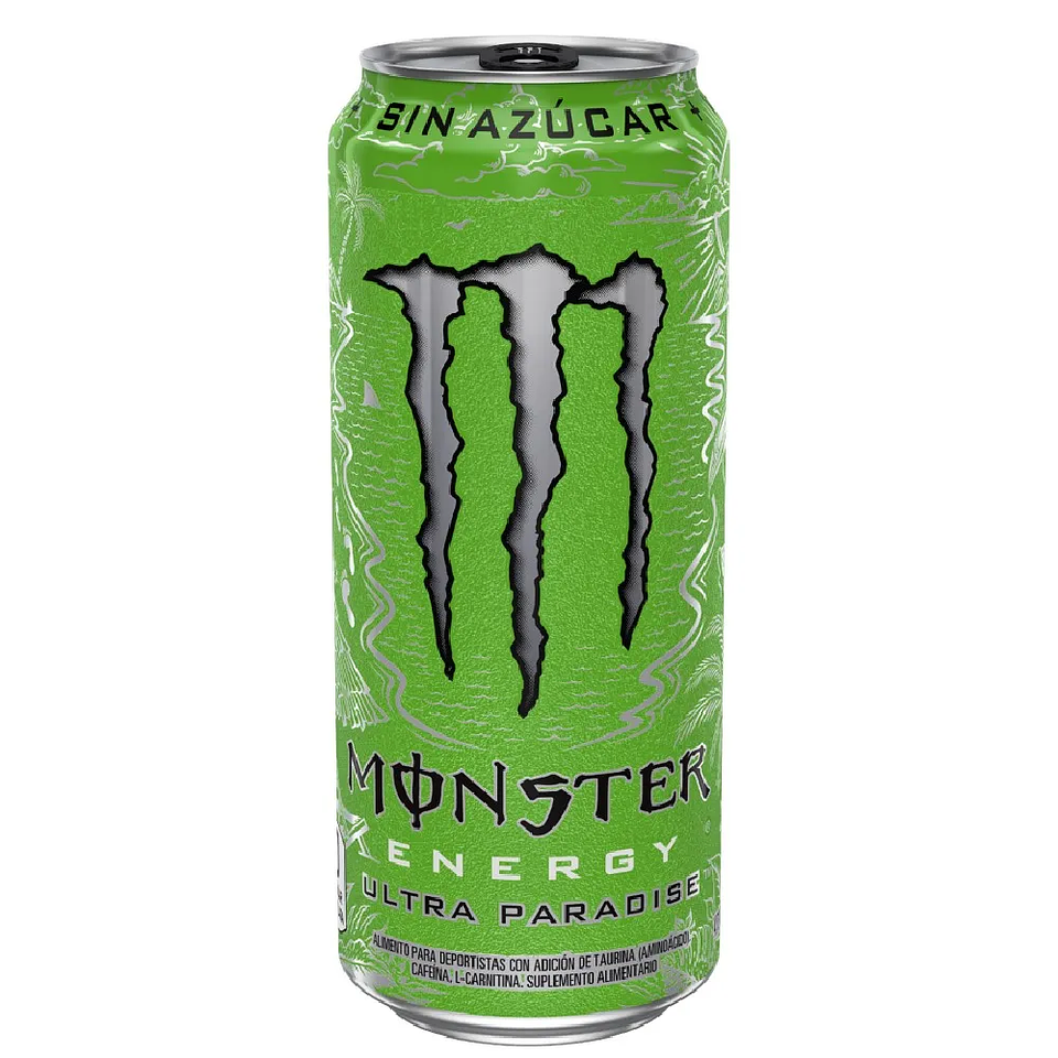 Bebida energética Monster ultra paradise sin azúcar lata 473 ml 1