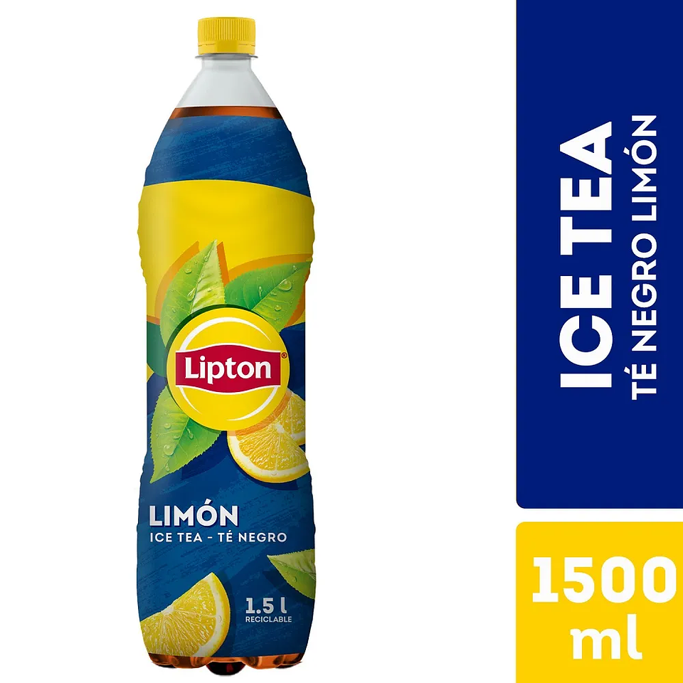Té helado negro Lipton sabor limón 1.5 L 1