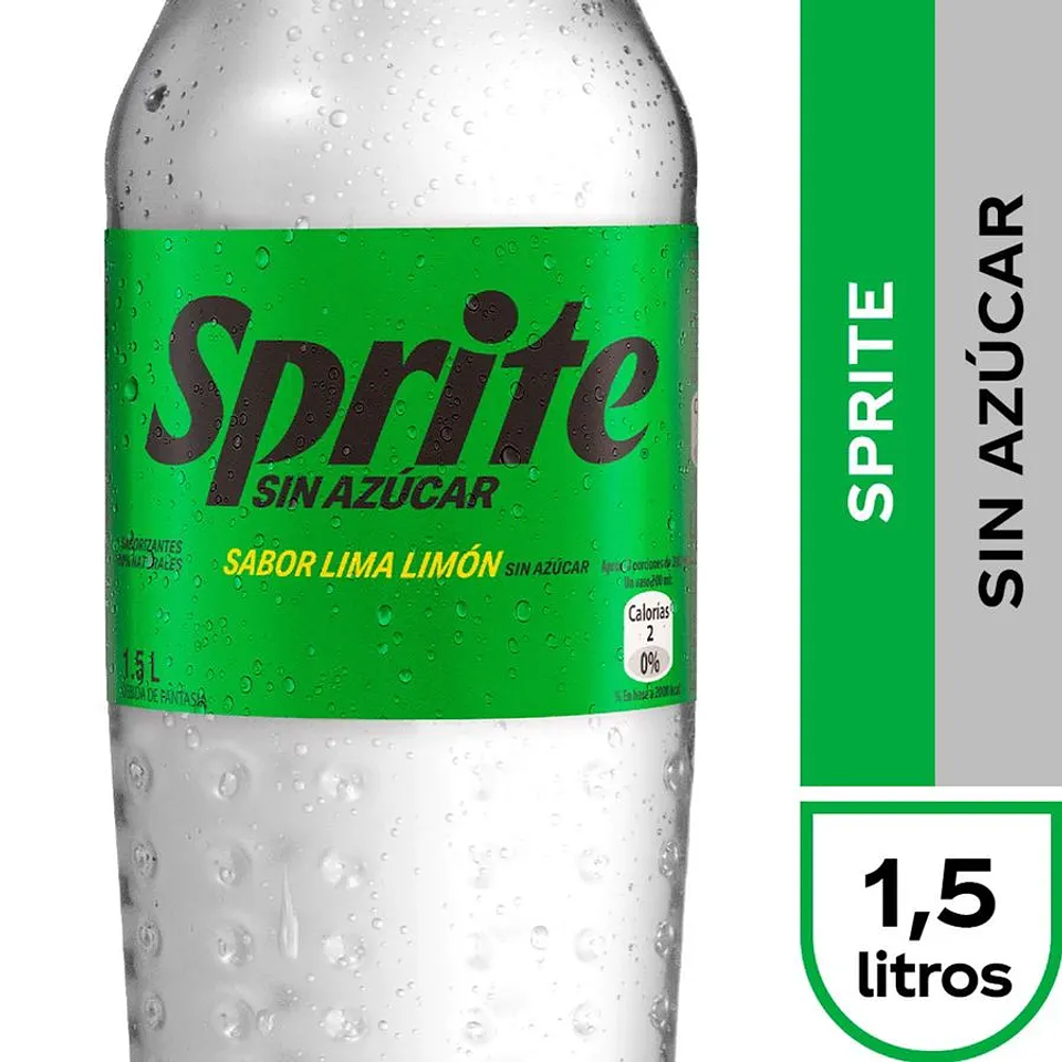 Bebida Sprite Sin Azúcar 1.5 L 1