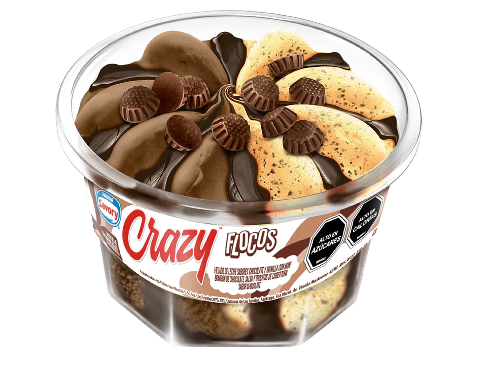 Helado CRAZY® Flocos 170ml 1