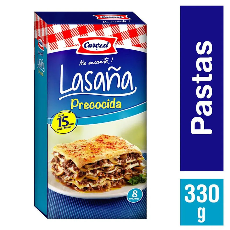 Lasaña Precocida Carozzi Estuche 330g 1