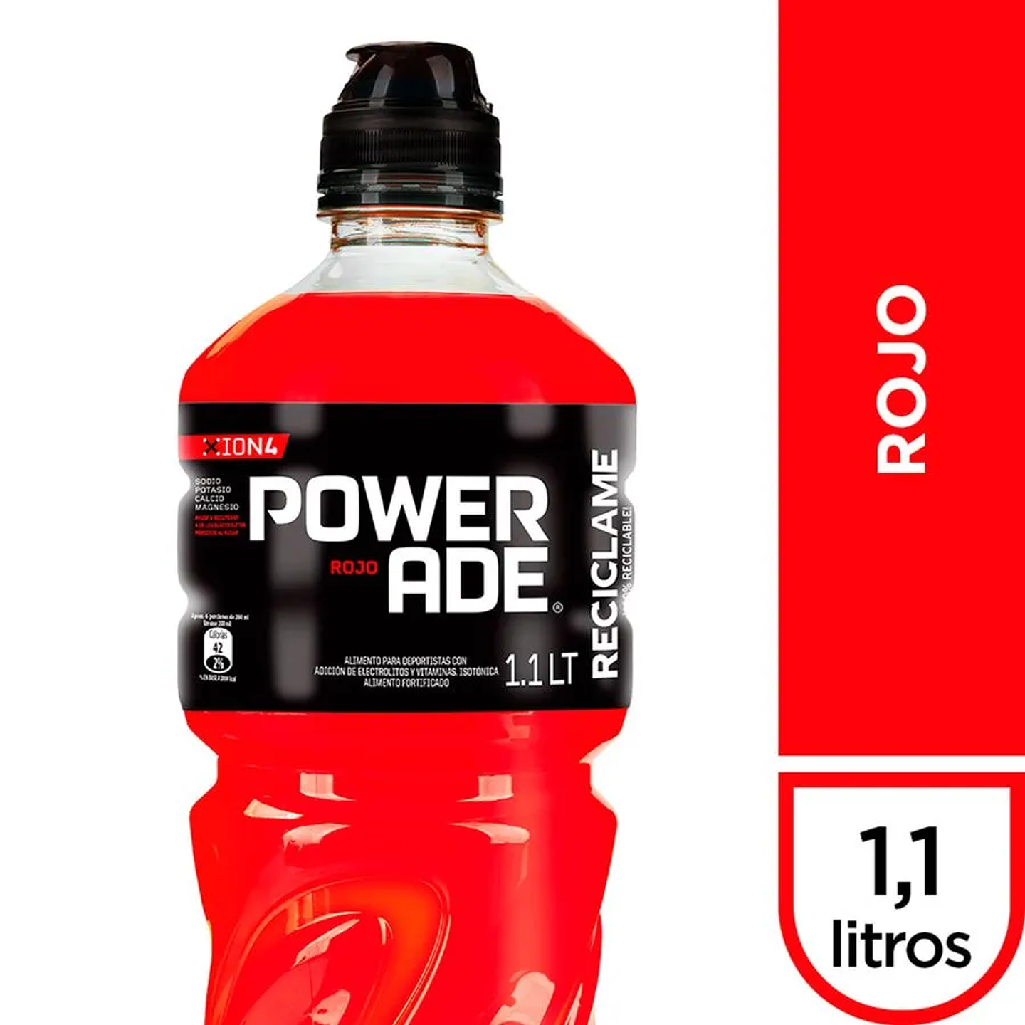 Bebida Isotónica Powerade Rojo 1.1 L 1