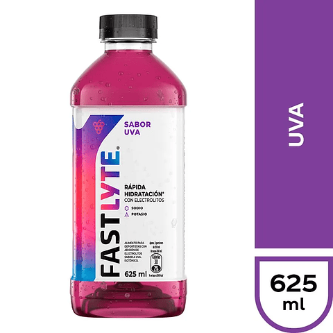 Bebida Fastlyte Sabor Uva 625 ml
