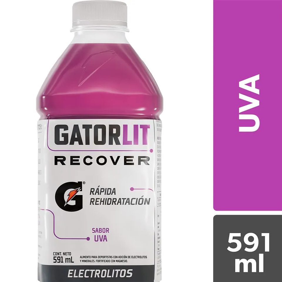 Bebida Suero Gatorlit Uva 591 cc 1