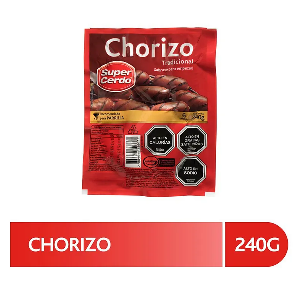 Chorizo 6 Un Tradicional Super Cerdo 240g 1