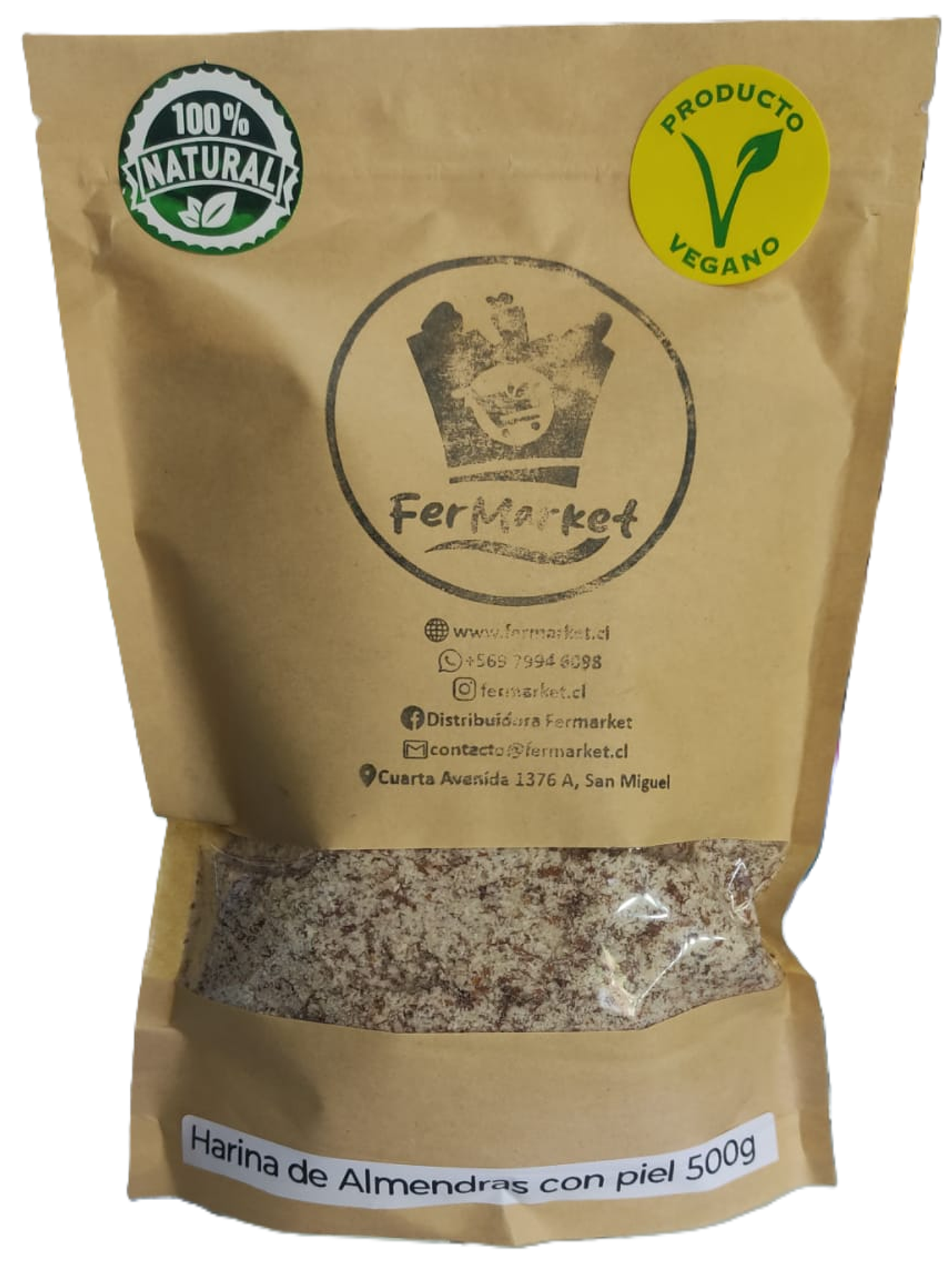 Harina de Almendras Con Piel 500g Fermarket 1