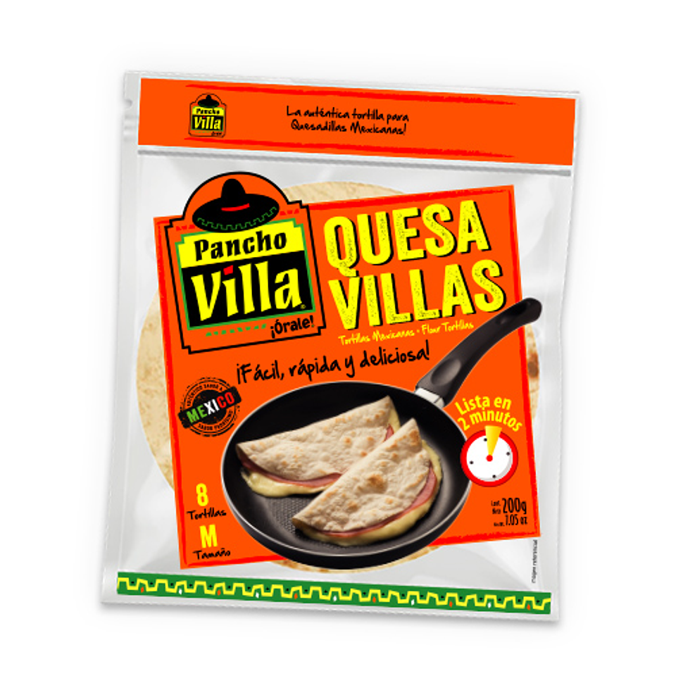 Tortillas Pancho Villa Quesavilla M 200g 8un. 1
