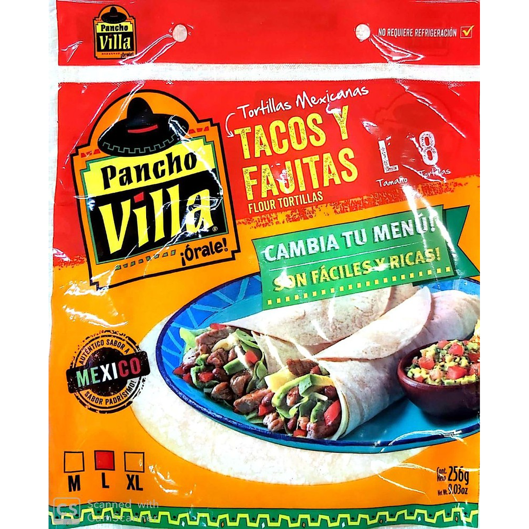 Tortilla Tacos y Fajitas L 8Un 224g 1