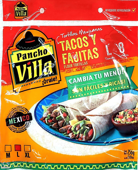 Tortilla Tacos y Fajitas L 8Un 224g