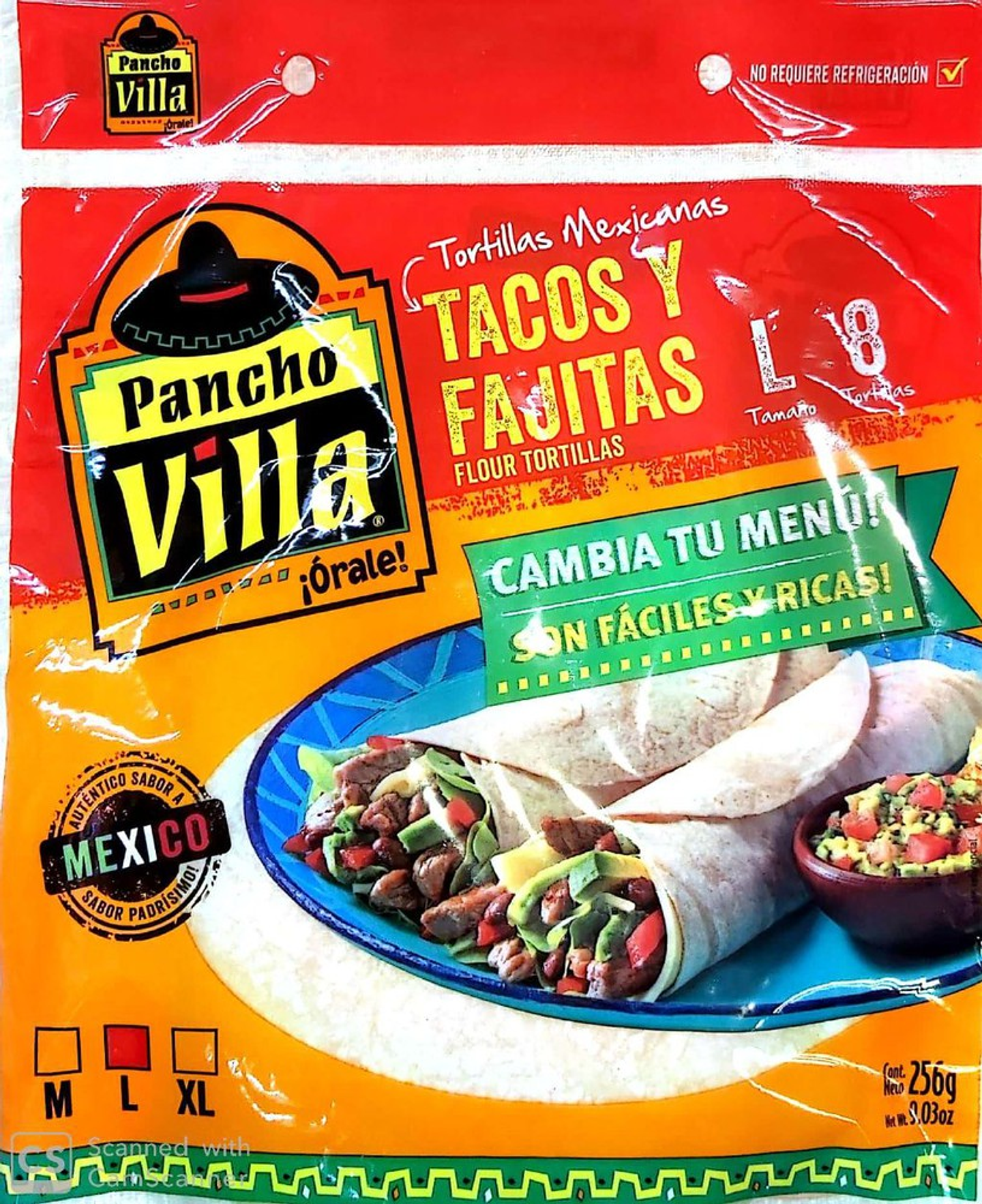 Tortilla Tacos y Fajitas L 8Un 224g 1