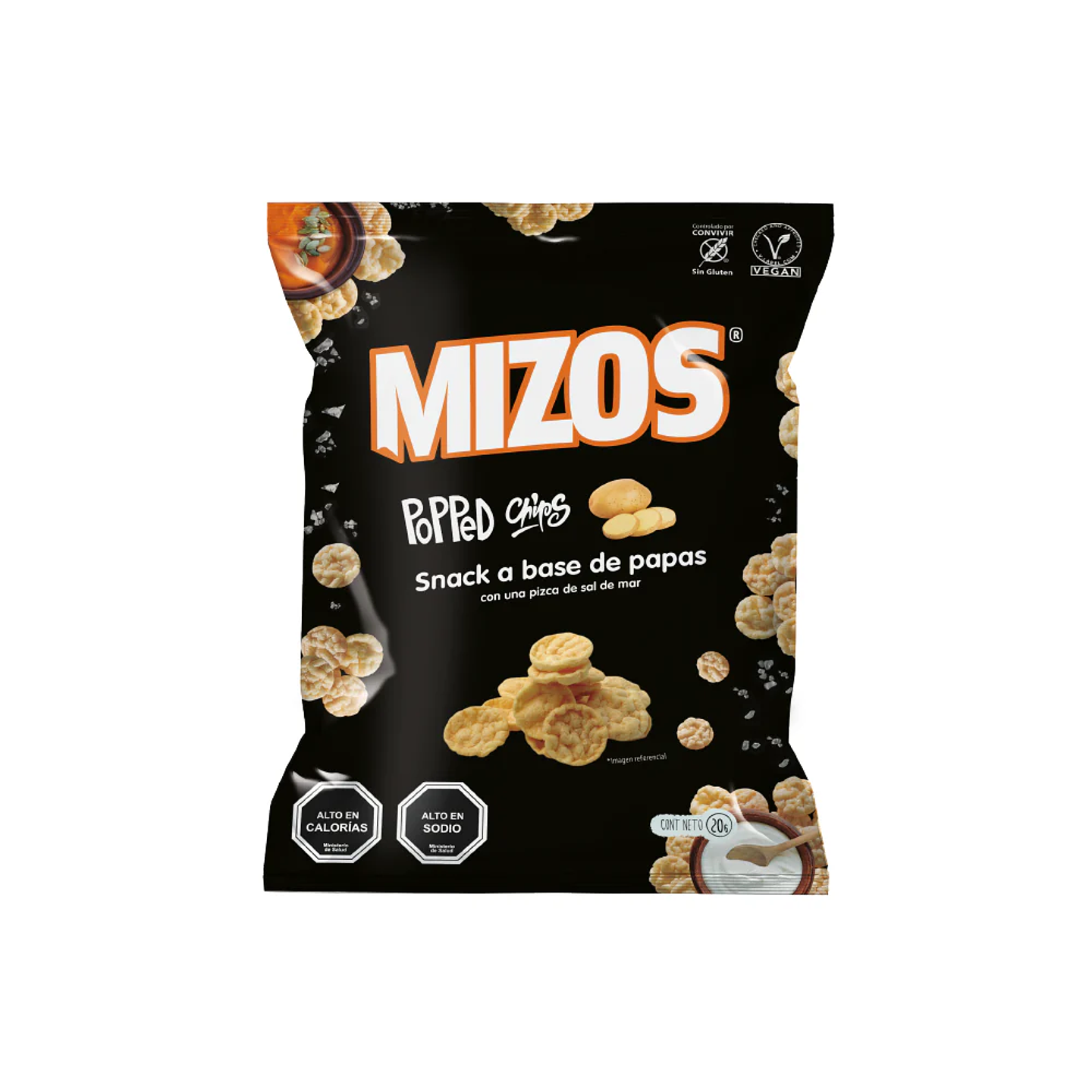 Popped Chips con Sal de Mar - 20 g 1