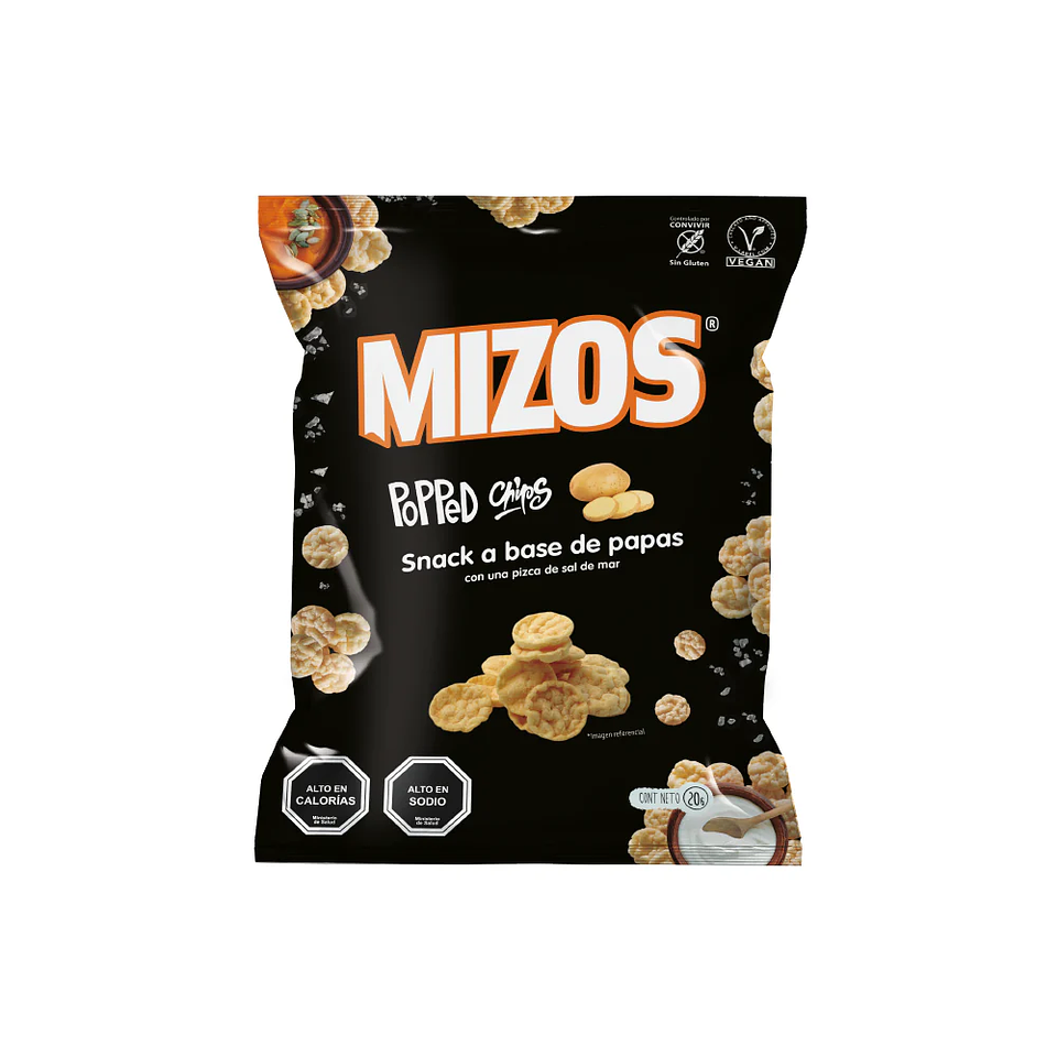 Popped Chips con Sal de Mar - 20 g 1