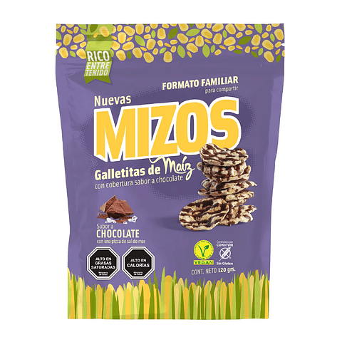 Mizos Maíz Chocolate - 120 g