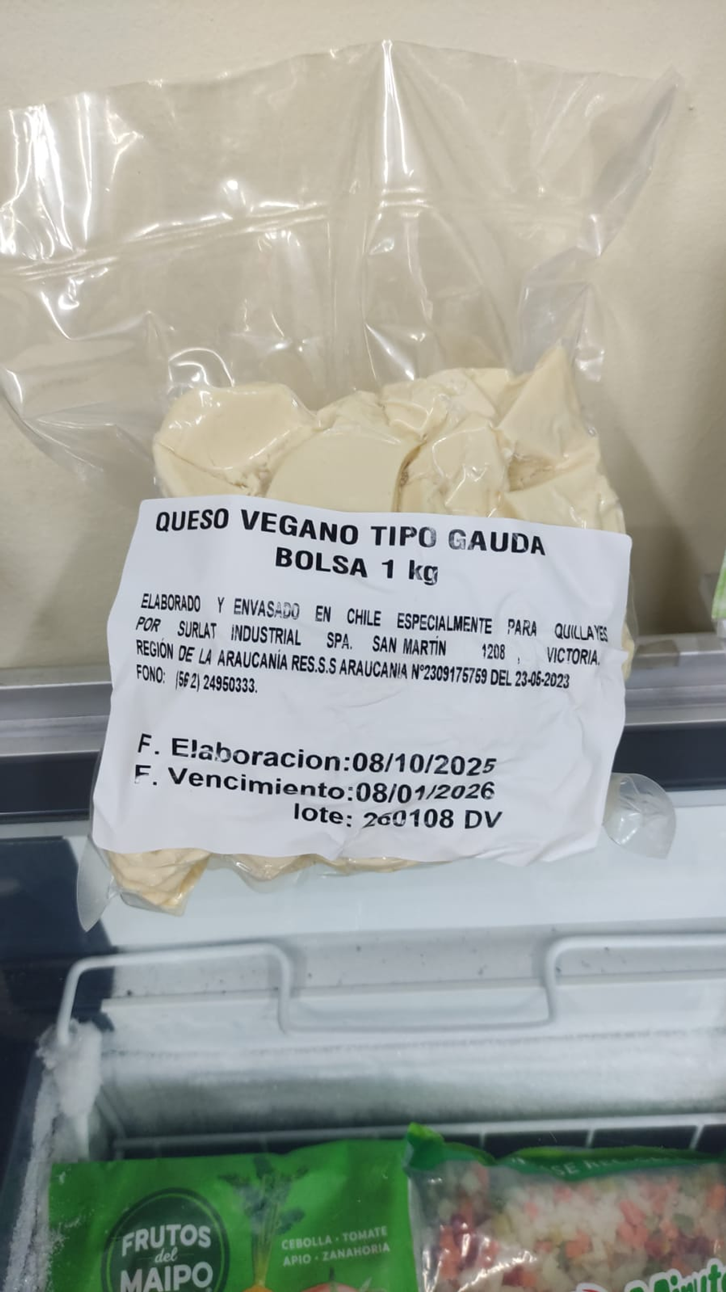 Queso vegano Surlat tipo gauda 1kg 1