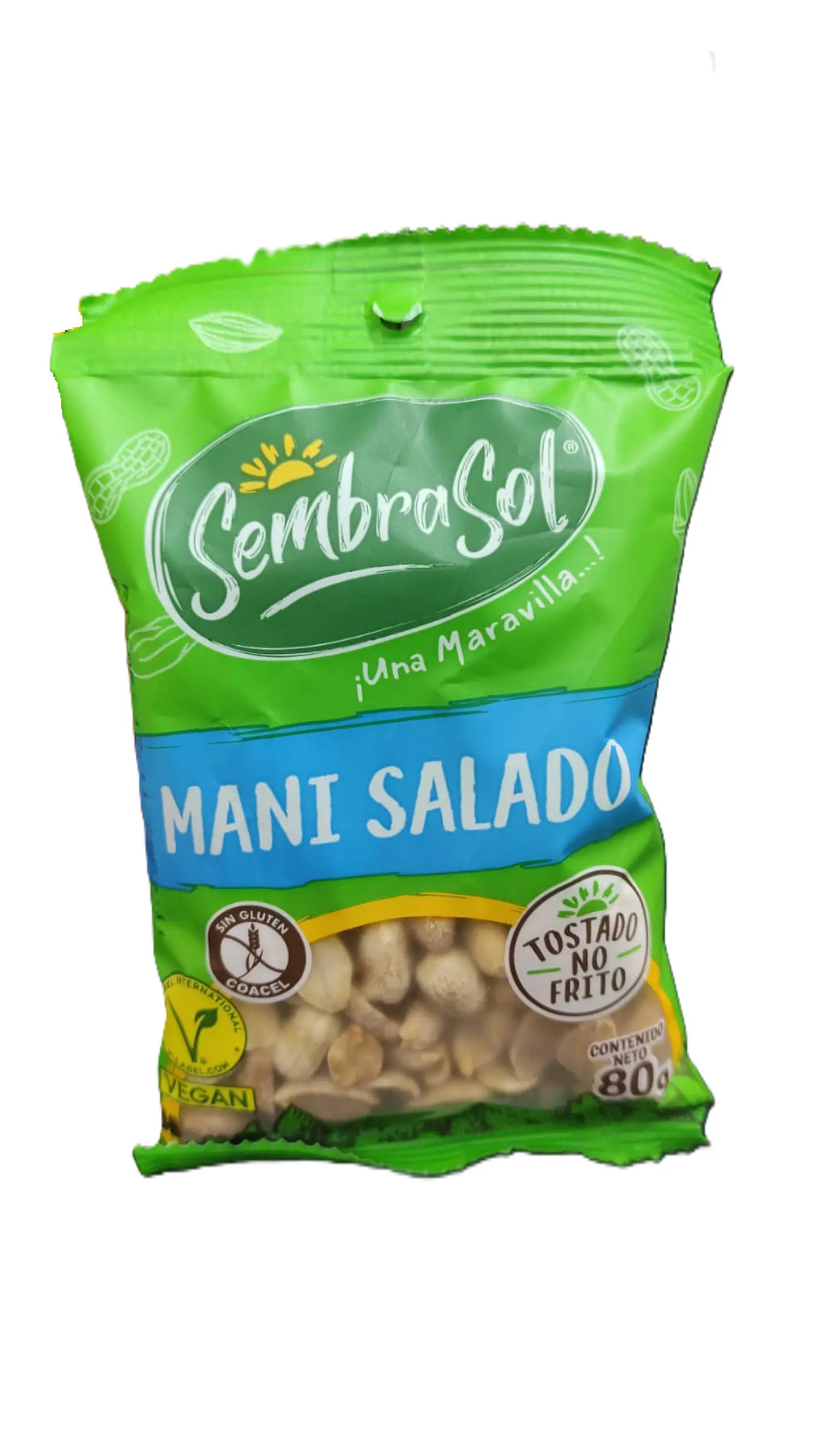 Maní Salado 80g Sembrasol 1