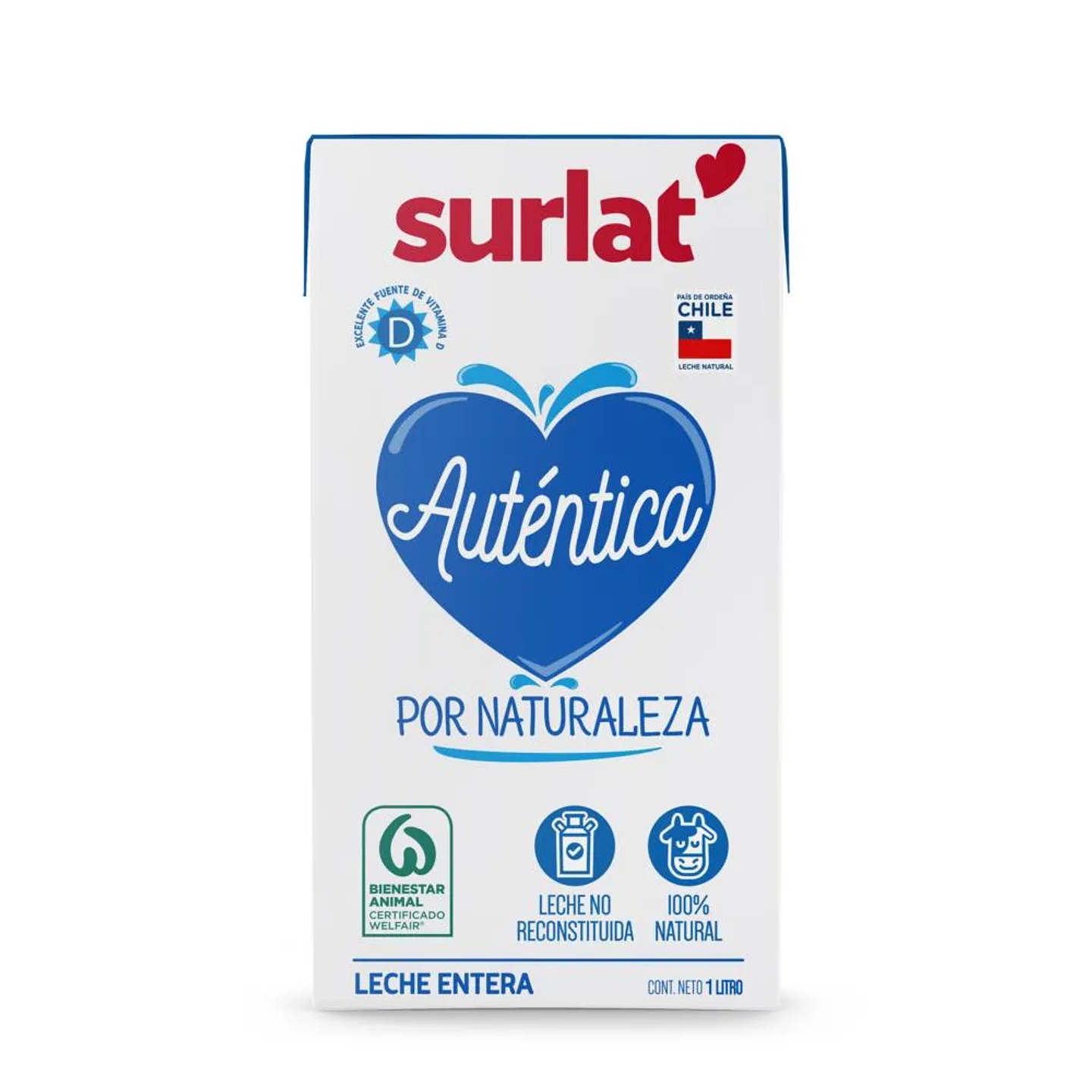 Leche entera natural Surlat 1L 1