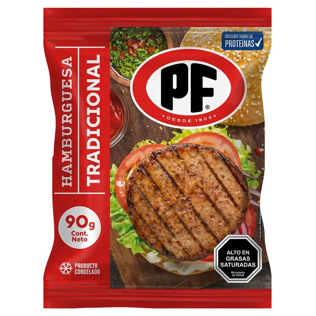 Hamburguesa PF Vacuno 90 g 1