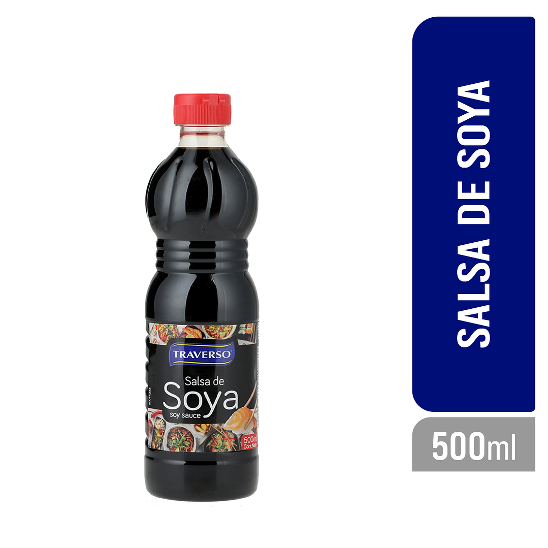Salsa de Soya 500ml Traverso 1