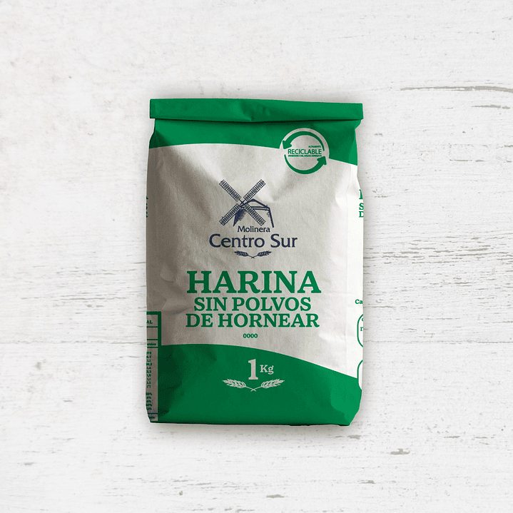 Harina Sin Polvos de Hornear 1kg 1