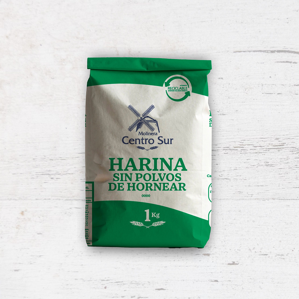 Harina Sin Polvos de Hornear 1kg 1