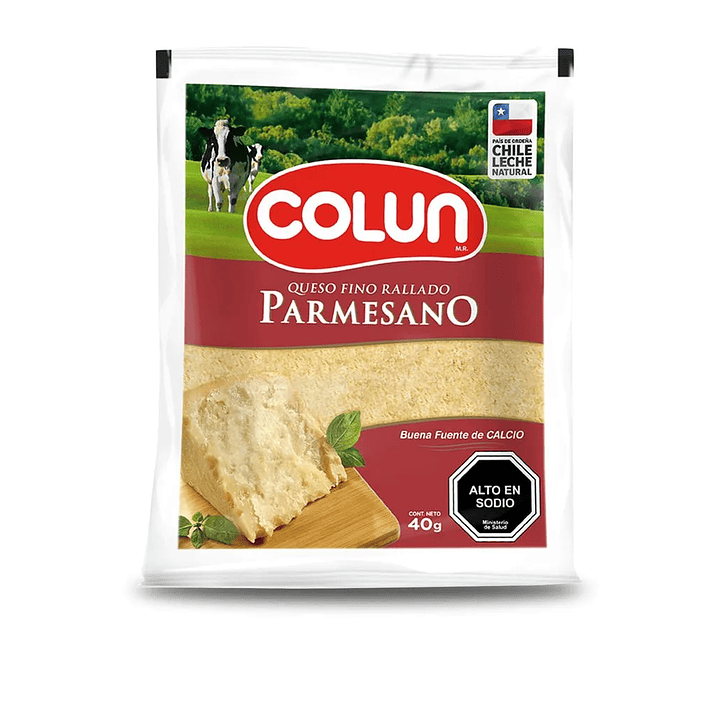 Queso Parmesano Colun Envasado Rallado 40g 1