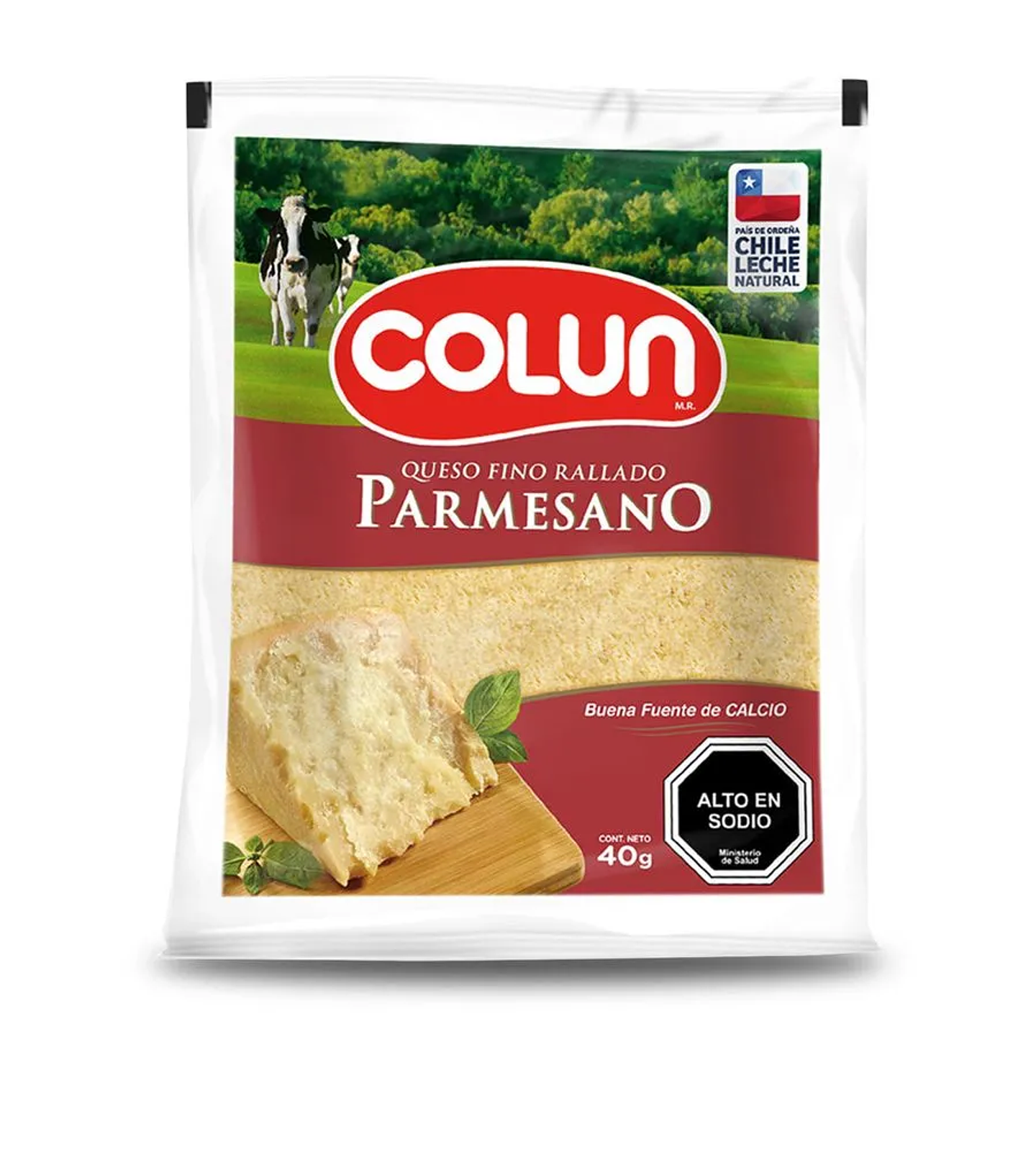 Queso Parmesano Colun Envasado Rallado 40g 1