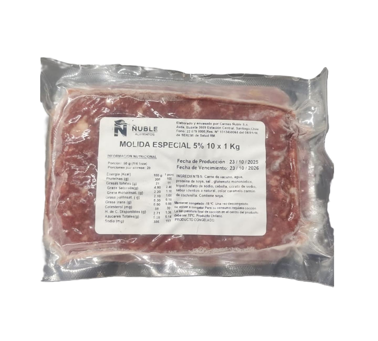 Molida Especial 1kg Ñuble Alimentos  1