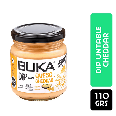 Aderezo Dip Untable Sabor Queso Cheddar Buka 110g