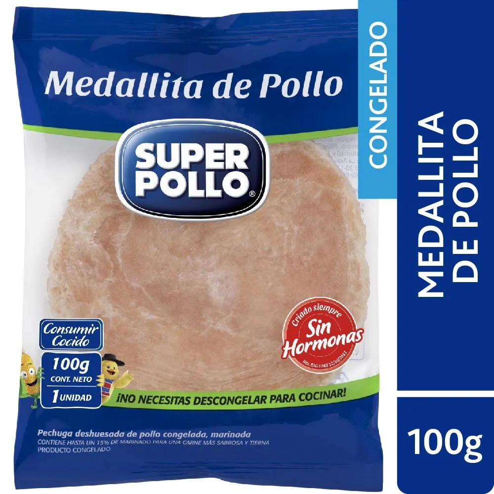 OFERTA Medallita de Pollo 100g - Super Pollo  1