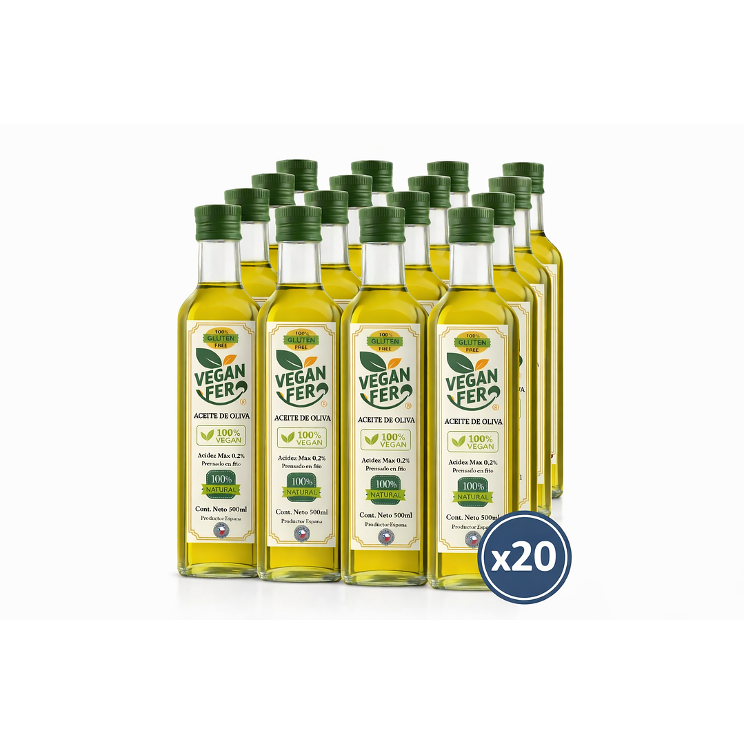 ACEITE DE OLIVA 500ML - VEGAN FER X CAJA 20 UNIDADES 1