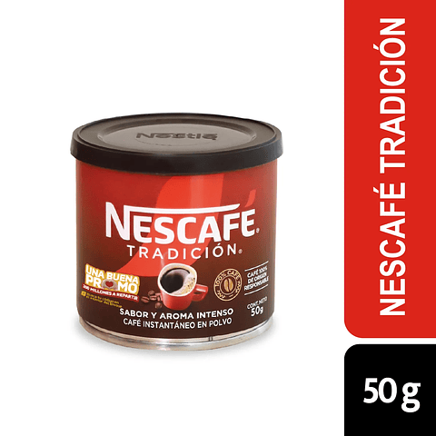 Café Instantáneo Nescafe Tradición Tarro 50g