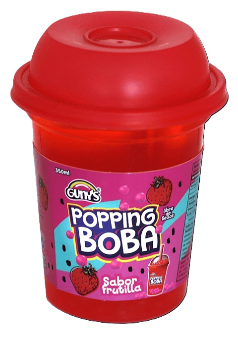 Bebida Popping Boba Frutilla Gunys (350 ML )