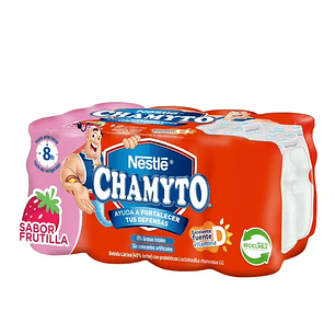 Bebida Láctea Probiótico Sabor Frutilla Multipack Botella, 6 unidades de 80ml