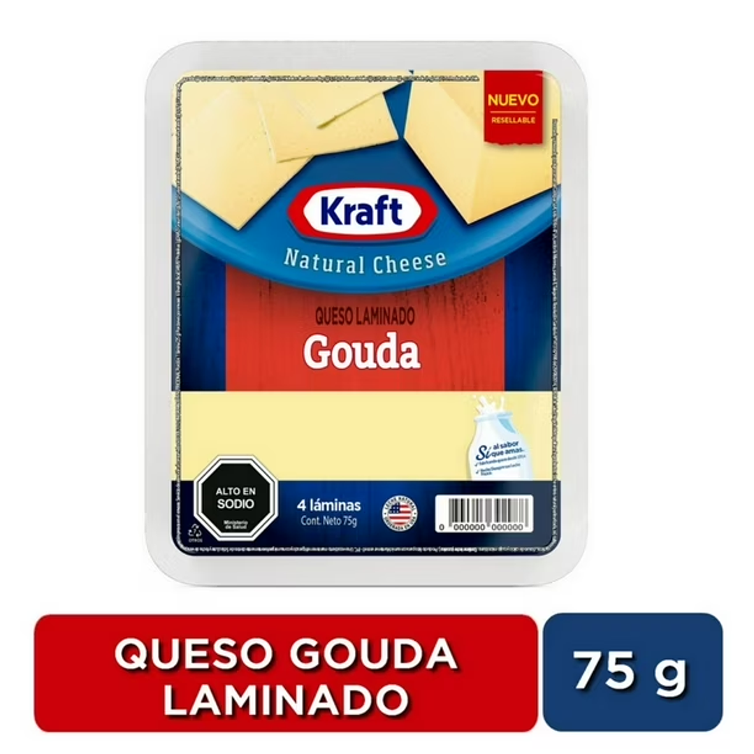 Queso Gauda Laminado, 75 g 1