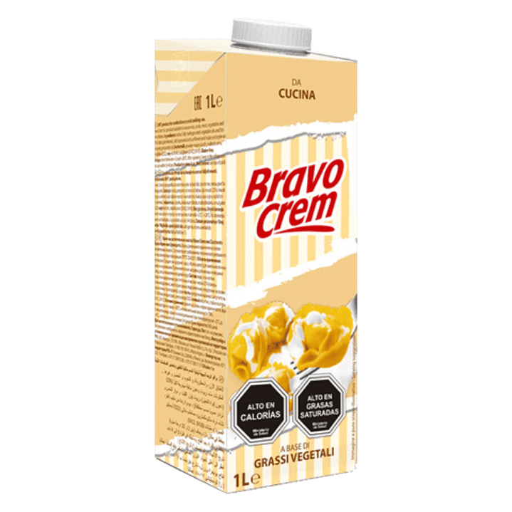 Crema Vegetal Bravo Sin Azúcar para Cocinar 1 L 1