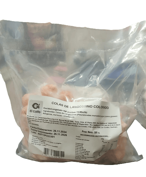 Colas de Langostino Colorado El Golfo 500g