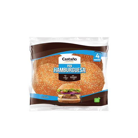 Pan De Hamburguesa 230g Castaño