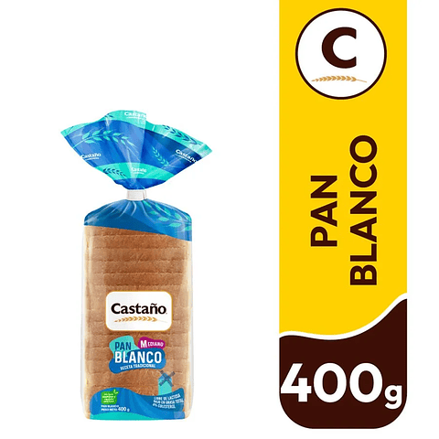 Pan Molde Castaño Blanco 400g