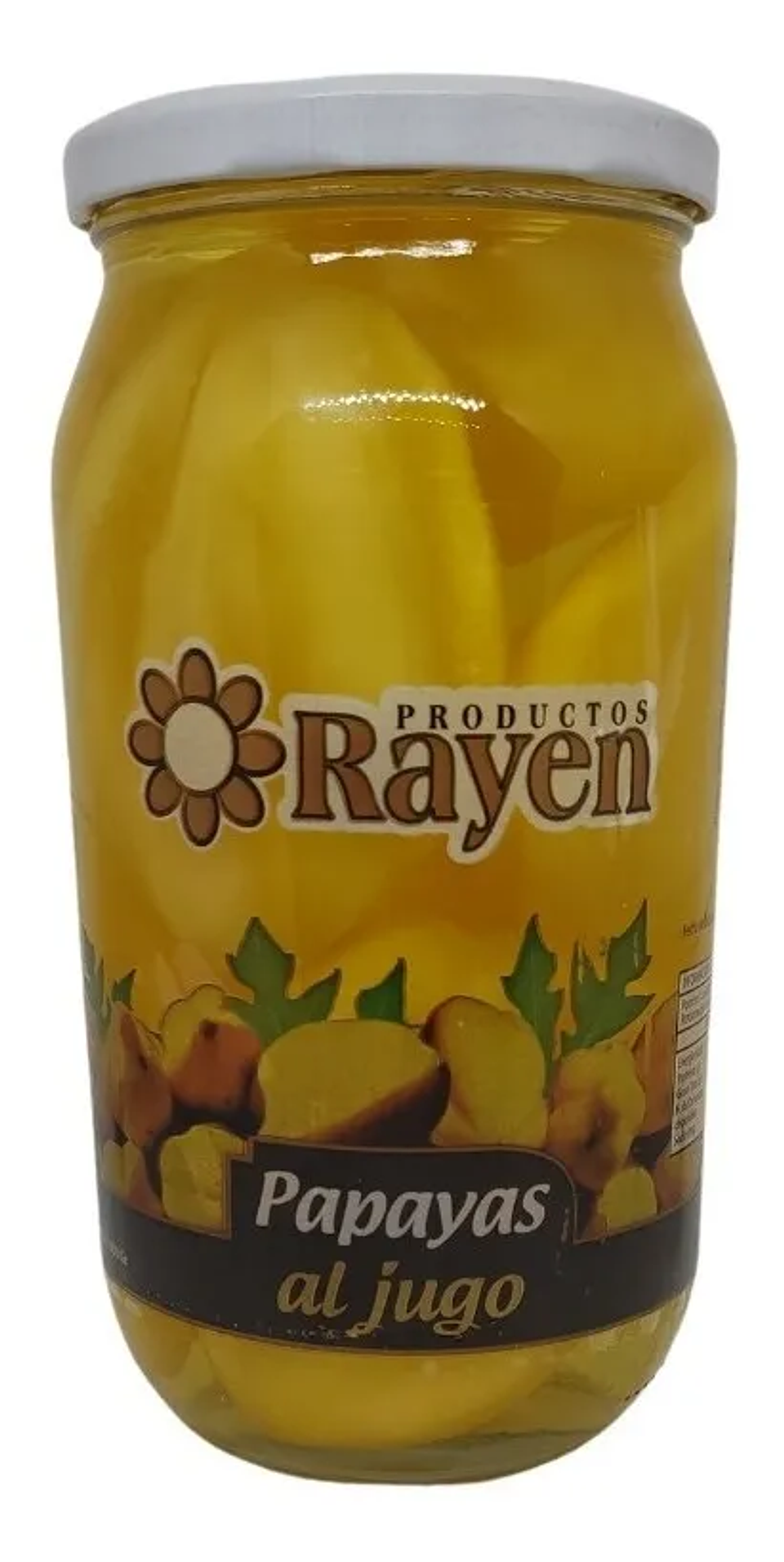 Papaya Al Jugo, Productos Rayen Frasco Grande 1kg 1