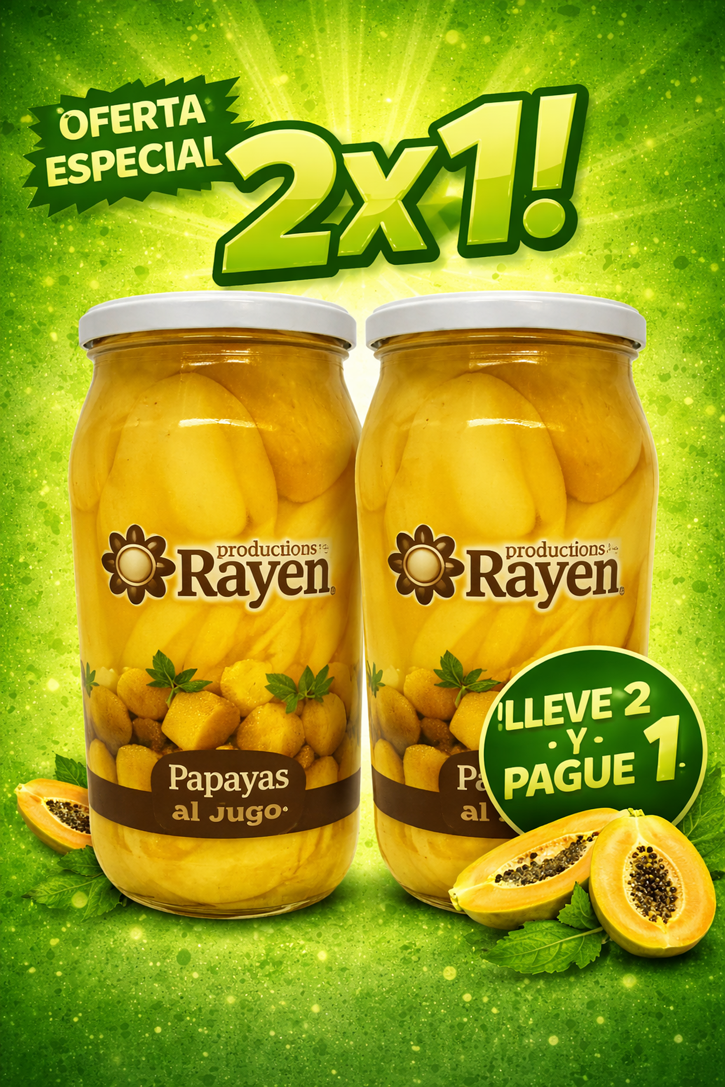 PROMOCIÓN 2x1 Papaya Al Jugo 1kg 1