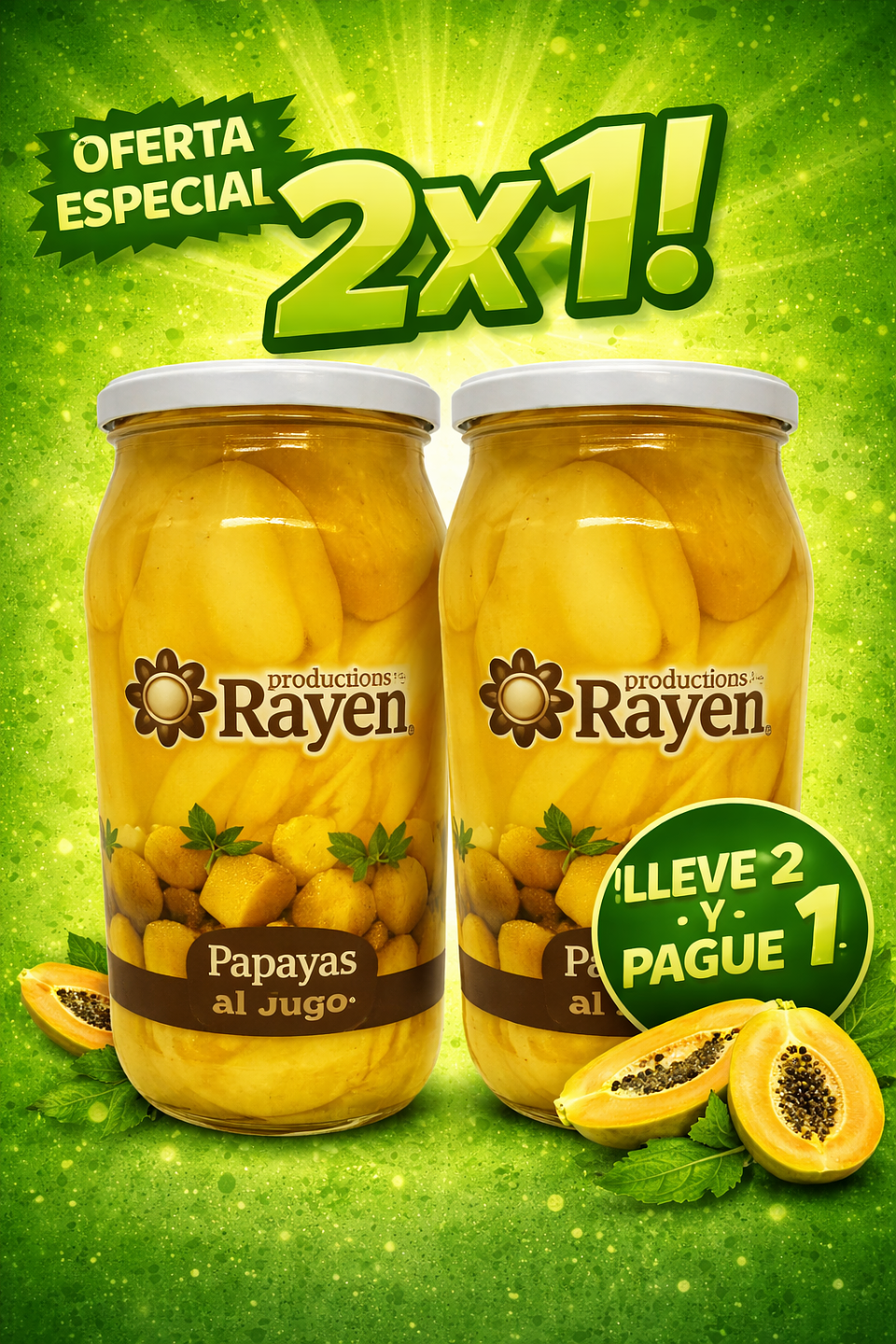 PROMOCIÓN 2x1 Papaya Al Jugo 1kg 1