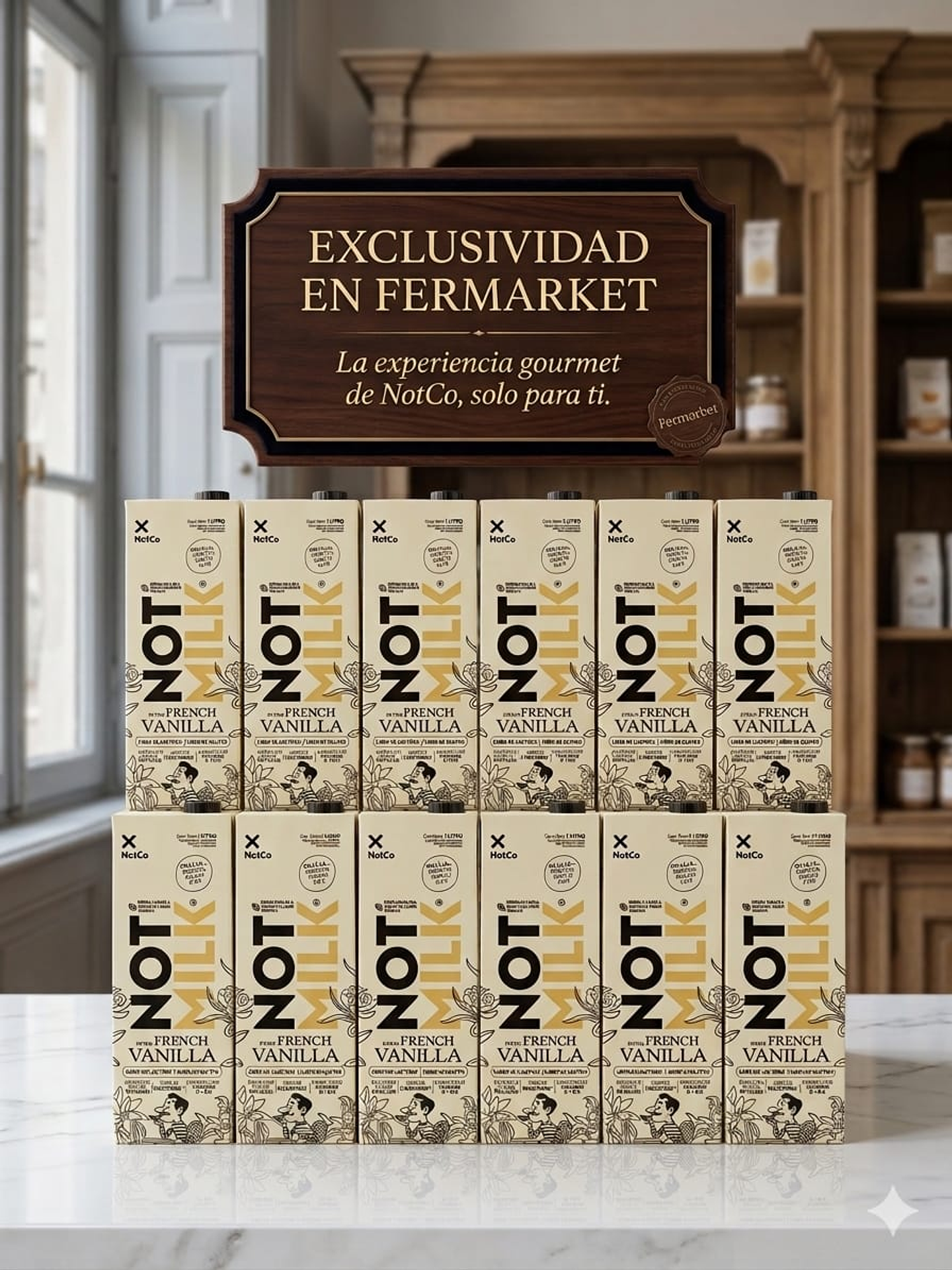 NOT MILK SABOR VAINILLA 1L X CAJA 1