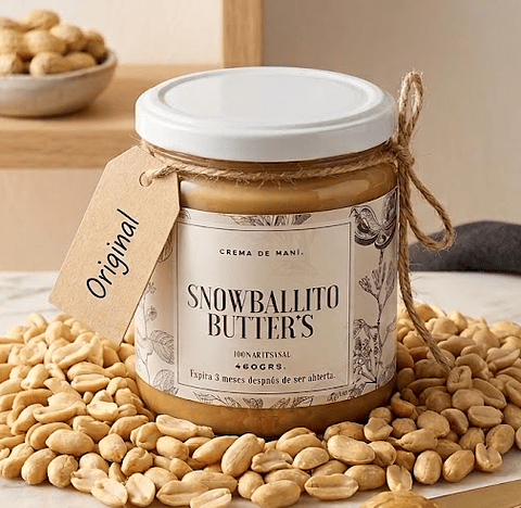 Mantequilla de maní Original Snowballito Butter's 460g 