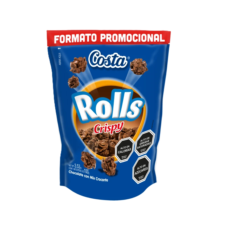 Chocolate Rolls Crispy Costa ( 3 x 100 G )