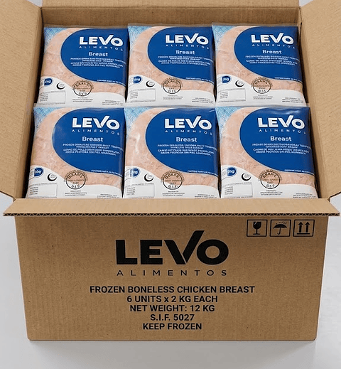 OFERTA CAJA DE 6 BOLSAS DE MEDIA PECHUGA DE POLLO DESHUESADA (2KG C/U)