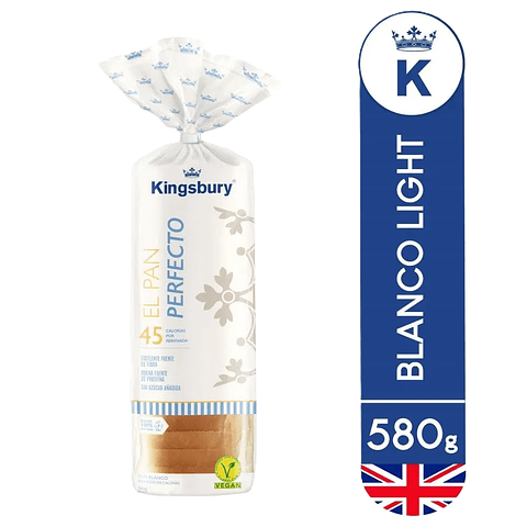 Pan de molde Kingsbury perfecto bolsa 580g